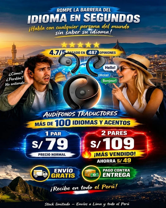 Audífonos Traductores +100 Idiomas 🎧