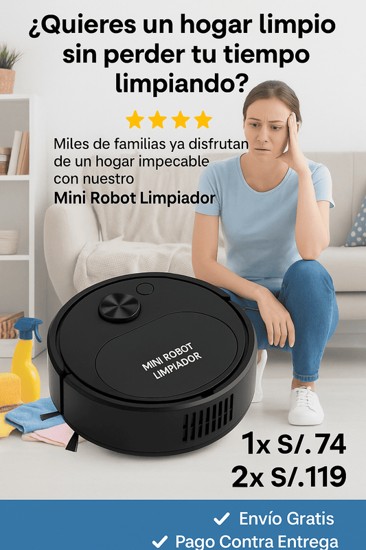 Mini Robot Limpiador Inteligente