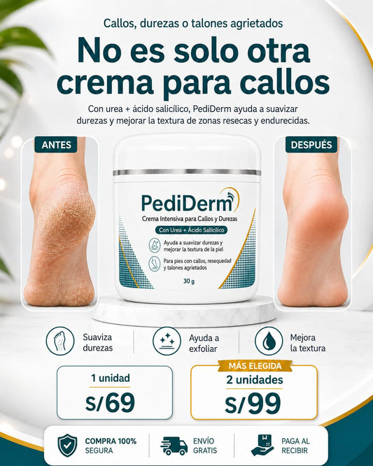 PediDerm – Crema Específica para Callos y Durezas