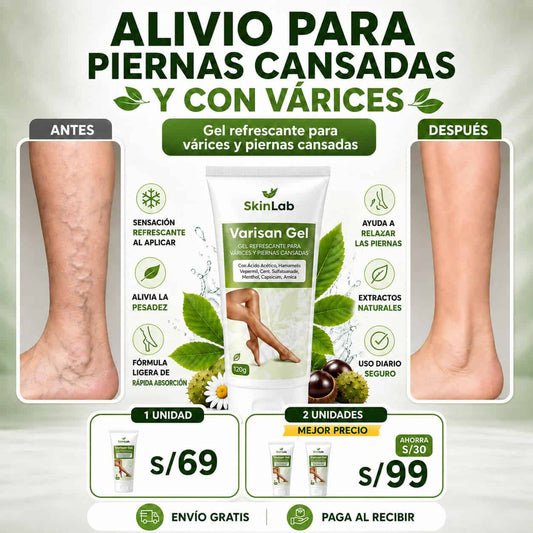 Varisan Gel para Várices y Piernas Cansadas